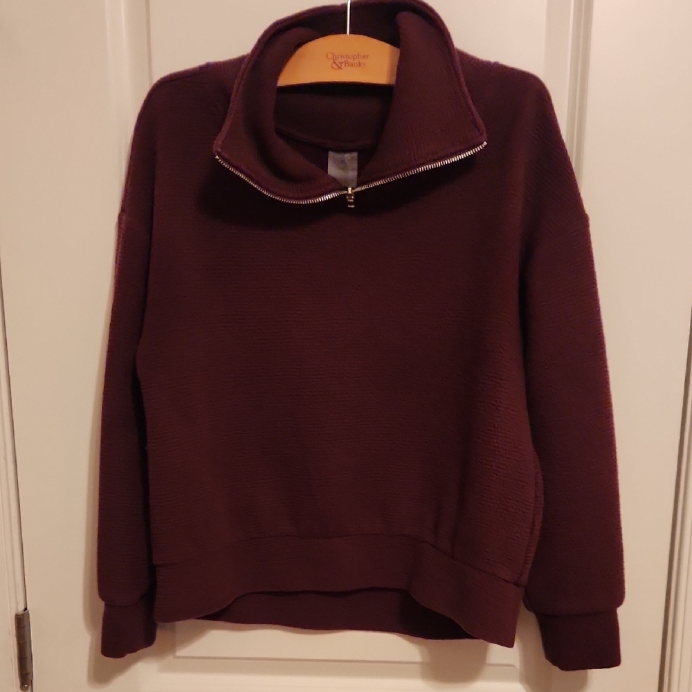 CALIA by Carrie Underwood Red Cowl Neck Sweater
